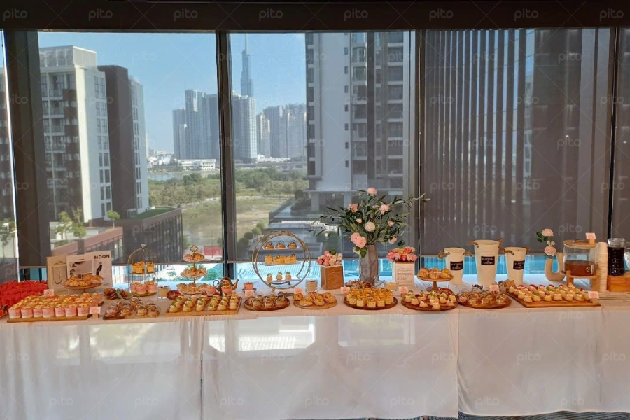 Tiệc Tea Break Tone Hồng  2