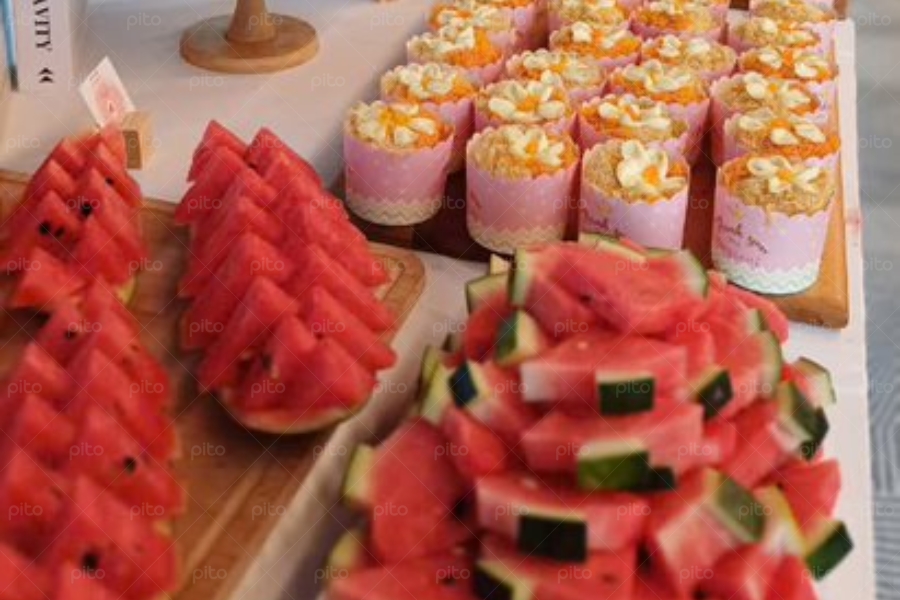 Tiệc Tea Break Tone Hồng  3